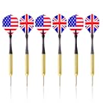 Gamekraft 6 Pack Darts Set UK & US Fl...