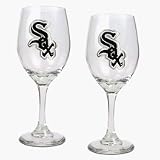 Chicago White Sox 2 Piece Wine Glass Set