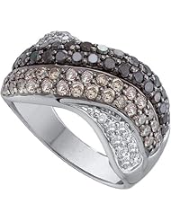 1.75ctw Brown Diamond Fashion Band 14K White Gold w/ 80 Diamonds