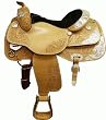 Showman 3/4 Tooled Close Contact Show Saddle