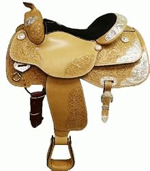 Showman 3/4 Tooled Close Contact Show Saddle