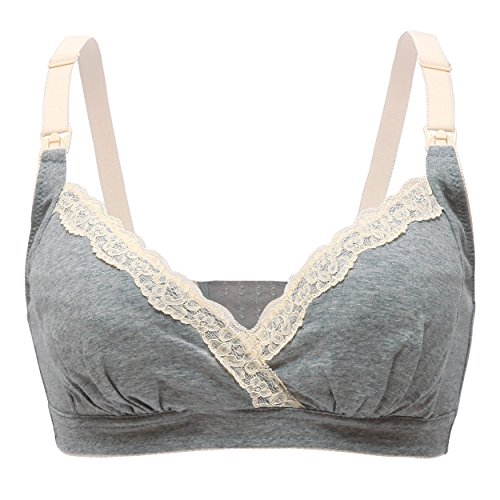 Unilove Women's Maternity Nursing Bra Cotton No Underwire for Breastfeeding