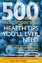 500 of the Most Important Health Tips You'll Ever Need: An A-Z of Alternative Health Hints to Help Over 200 Conditions