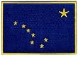 Alaska State Flag Embroidered Patch Iron-On AK Emblem
