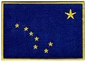 Alaska State Flag Embroidered Patch Iron-On AK Emblem