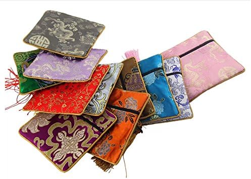 Maya Element Penny Accessories Storage Silk Sewing Bag (5 Bags Per Pack, Random Color)