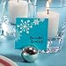 Square Personalized Winter Finery Wedding Favor Tag W1008-01 Amount of 1