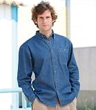 Front Row Long Sleeve Lightweight Denim Shirt