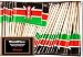 One Box Kenya Toothpick Flags, 100 Small Mini Kenyan Flag Cupcake Toothpicks or Cocktail Picks