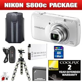 Nikon Coolpix S800c (White) Package 3