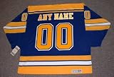 ST. LOUIS BLUES 1980's CCM Vintage Throwback Away Hockey Jersey Customized with Any Name & Number(s)