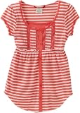 Unionbay Girls 7-16 Seaside Stripe Sarah Henley Shirt