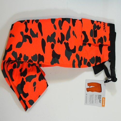 STIHL 0463 092 0601 36-Inch Orange Camouflage Protective Chain Saw Chaps