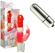 Deluxe Rabbit Pearl Vibrator Pink Adult Sex Toy Kit