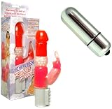 Deluxe Rabbit Pearl Vibrator Pink Adult Sex Toy Kit