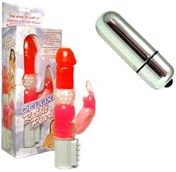 Deluxe Rabbit Pearl Vibrator Pink Adult Sex Toy Kit