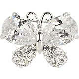 Stylish Butterfly Crystal Brooch Pin
