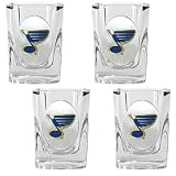 St. Louis Blues NHL 4pc Square Shot Glass Set