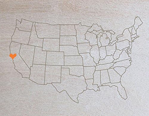 Lark Press Birch Heart Over San Francisco Wood Card, 4.25 X 5.5 (1)