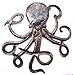 Handcrafted Octopus Sea Wall Hanging Art, Nautical Beach Theme House Decorations, Handmade in Haiti 23 x 23 Inches (Nautical Octopus)