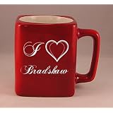 Laser Engraved Coffee Mug with I Love Bradshaw by 