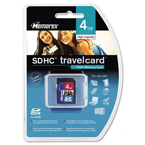 Memorex 07580 - Secure Digital Travel Card, 4GB