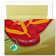 Red Flip Flops Holiday Cards