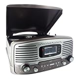 TOURNE DISQUES RADIO CD ENCODEUR MP3 TAUPE