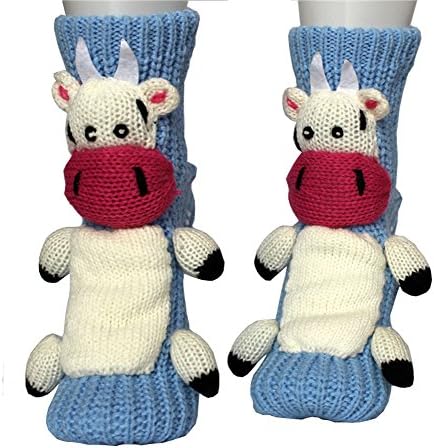 Unisex 3d Thick Soft Warm Knit Slipper Floor Socks with Non-skid Bottom