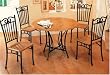 5 Piece Metal Dining Set By Coaster Furniture