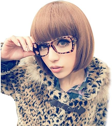 Fashion Queen Japanese Kanekalon Neat Bang Bob Cute Round Face Wig Fqk017
