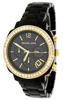 Michael Kors #MK5215 Women's Black Acrylic Chronograph Watch