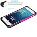 Tekcoo iPhone 6S Case, iPhone 6 Sturdy Case,[Tmajor] for iPhone 6 / 6S (4.7 INCH) Case Shock Absorbing Impact Defender Slim Cover Shell w/Plastic Outer & Rubber Silicone Inner [Hot Pink/Black]