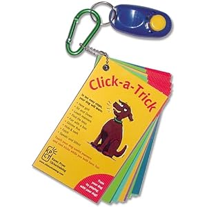 Karen Pryor, 10 Trick Card Set with I-click for Dogs