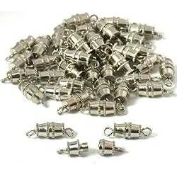 40 Barrel Clasps Bracelet Necklace Chain Screw Parts