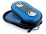 i-nique mp3 'CarryGo' carry case cover & portable speaker system for Samsung YP-Z5 YP-K3 YP-T9 YP-T10 YP-P2 YP-S3 TP-Q1 - Blue