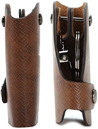 OnePi Men&amp;women's Fashion Leather Car Key Wallets Key Chain Holder Case - Friendly Packaging (Brown)