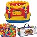 New Model - Castle Bounce Packed w/ 100 Extra Fun Balls - Intex Jump-o-Lene Castle Bouncer