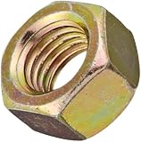 Steel Hex Nut, Zinc Yellow-Chromate Plated Finish, Grade 8, Right Hand Threads, Inch