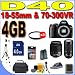 Nikon D40 6.1MP Digital SLR Camera with Nikon 18-55mm f/3.5-5.6 ED II AF-S DX Zoom-Nikkor Lens Kit and Nikon 70-300mm f/4.5-5.6G VR AF-S IF-ED Zoom-Nikkor Lens PLUS 4GB SDHC Memory Card - Extra Lithium Ion Battery - TWO Ultraviolet UV Filters - Full Size Tripod - D40 (25420) BigVALUEInc Accessory 2-Lens Saver Bundle + MORE!