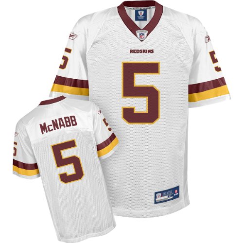 Reebok Washington Redskins Donovan McNabb Replica White Jersey Medium