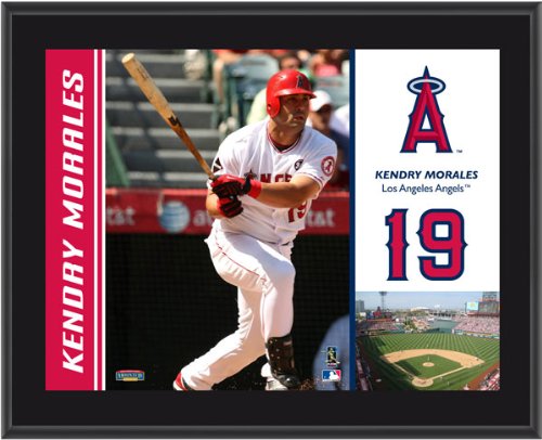 Kendrys Morales Plaque | Details: Los Angeles Angels of Anaheim, Sublimated, 10x13, MLB Plaque