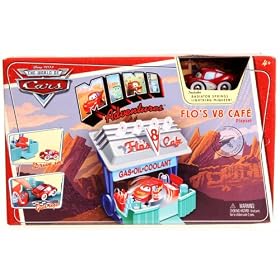 DISNEY CARS Mini - Flo's V8 Cafe Playset by Cars Movie (Disney 2006)