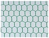 吉田隆 ビニール亀甲金網 緑 #20X13X910X30m