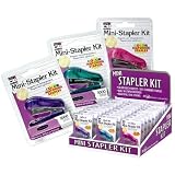 CharlesLeonardInc.,StaplerKitDisplay-MiniwithColorStaples,AssortedColors,30Count,10Pink,10Purple,10Teal(82000-CU)