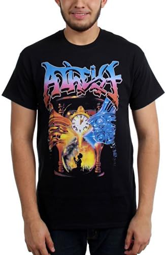 Atheist - Mens Collage T-Shirt, Size: Large, Color: Black