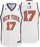 Jeremy Lin Jersey: adidas White Swingman #17 New York Knicks Jersey