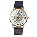 Geneva Watch Peacock Feather Decor Watches Leather Quartz Watch for Women Lady Dress