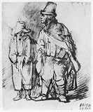 Rembrandt Harmensz. van Rijn (Blinder barrel with boys) Art Poster Print - 11