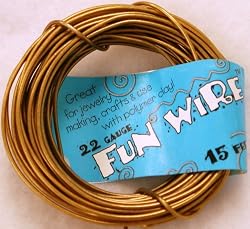 Fun Wire 22 Gauge Coil - Icy Gold